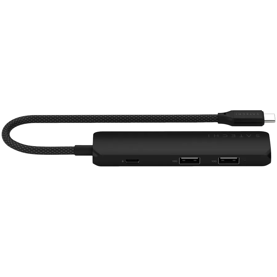 SATECHI 4-in-1 USB-C Slim Multiport Adapter 4K (Black) — фото 4