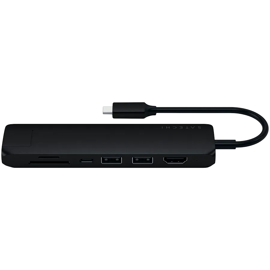 SATECHI Slim Multiport with Ethernet Adapter (Black) — фото 3
