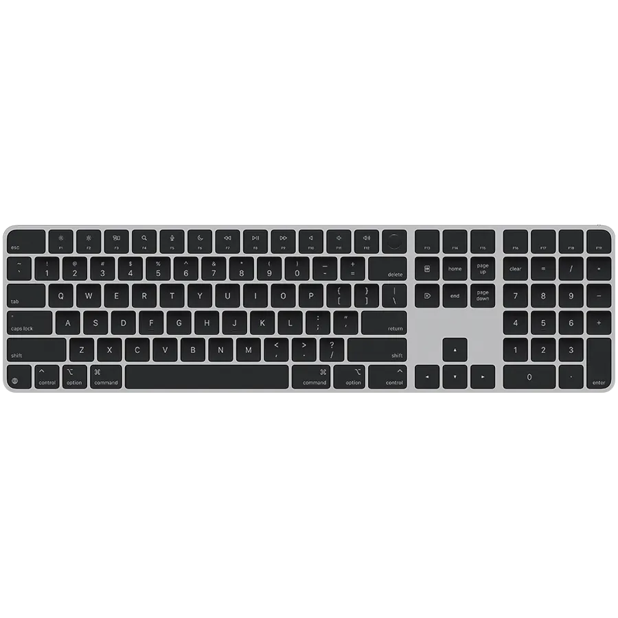 Magic Keyboard with Touch ID and Numeric Keypad for Mac models with Apple silicon - Russian - Black Keys,Model A3119