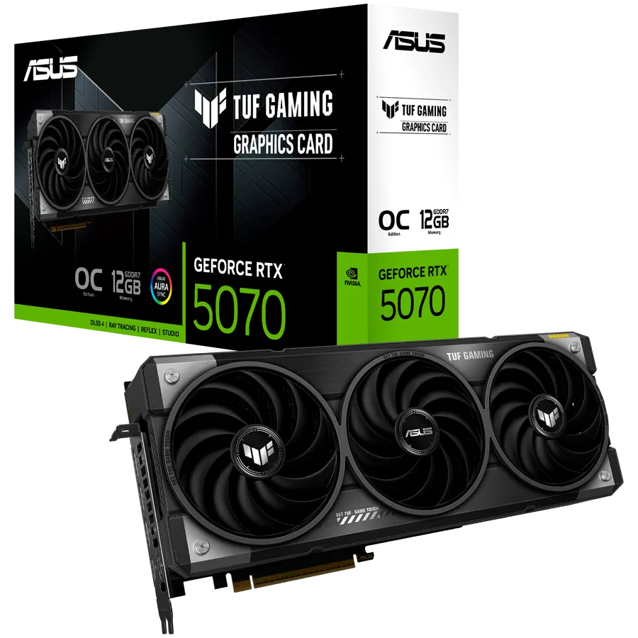 Видеокарта ASUS TUF Gaming GeForce RTX 5070 12GB GDDR7 OC Edition