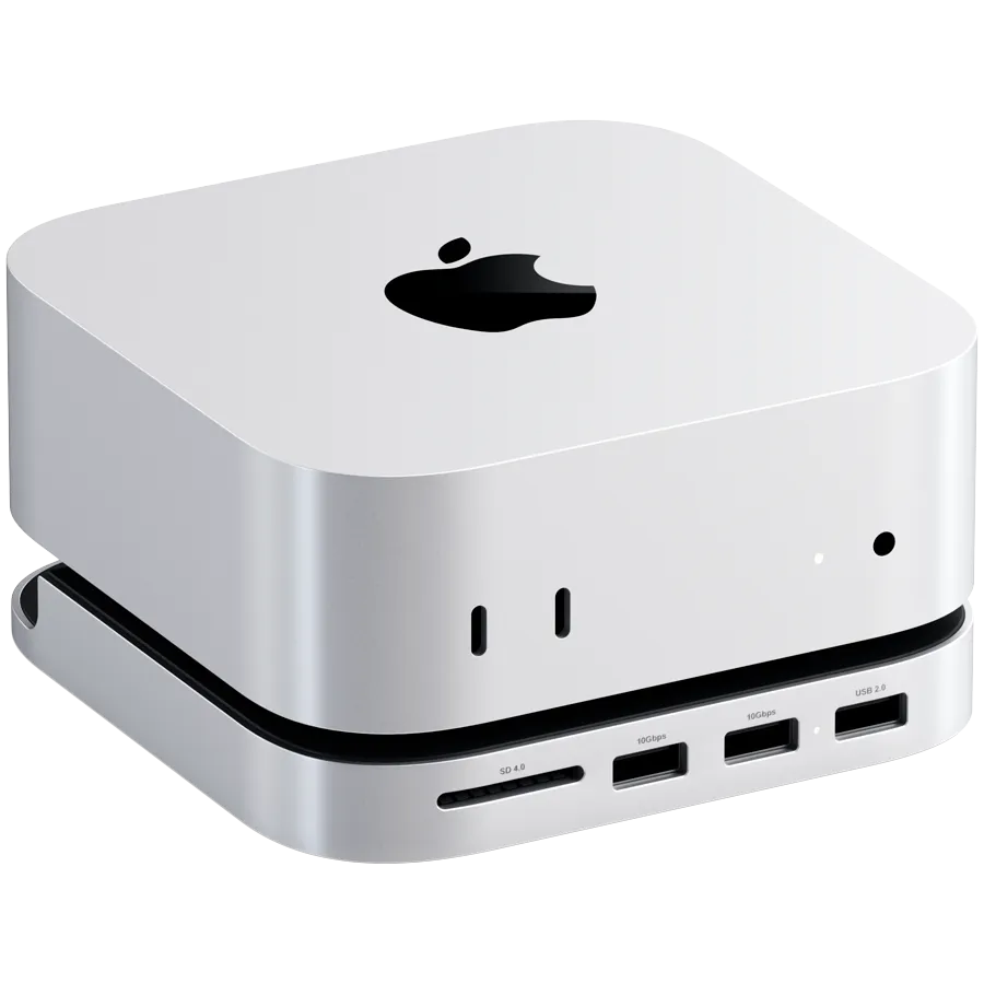 SATECHI Mac Mini M4 Stand & Hub with SSD Enclosure