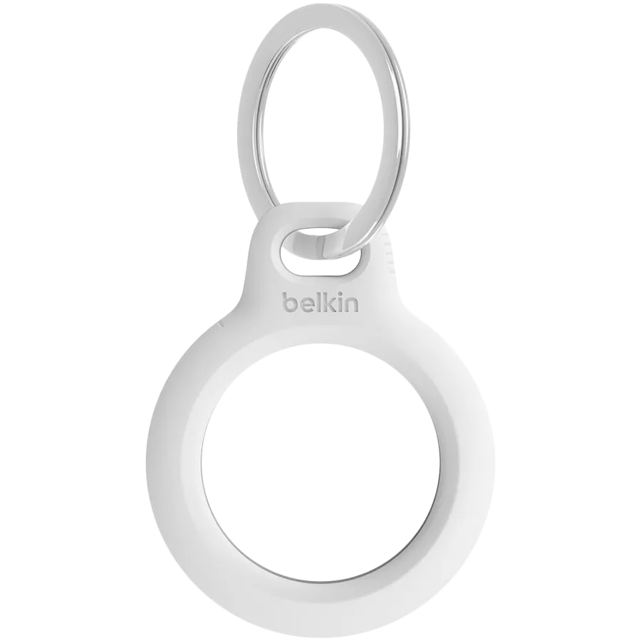 BELKIN Secure Holder with Keyring for Airtag - White