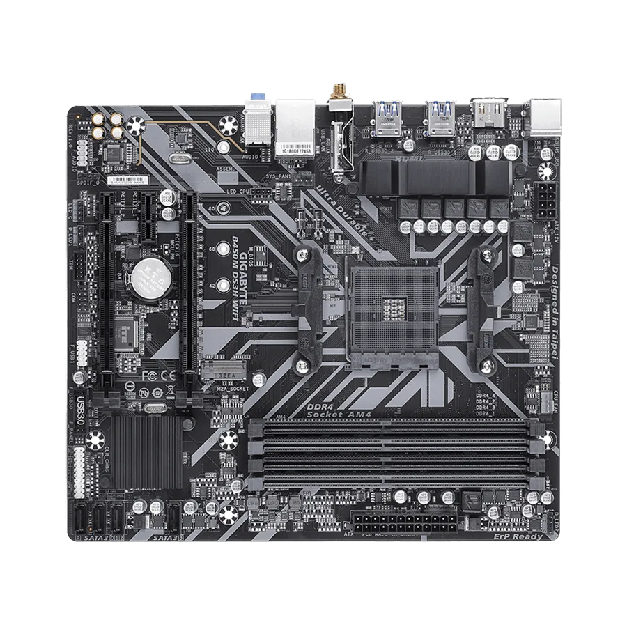 GIGABYTE MB AM4 B450 4 x DDR4 1 x M.2 4 x SATA 1 x HDMI Micro ATX — фото 2
