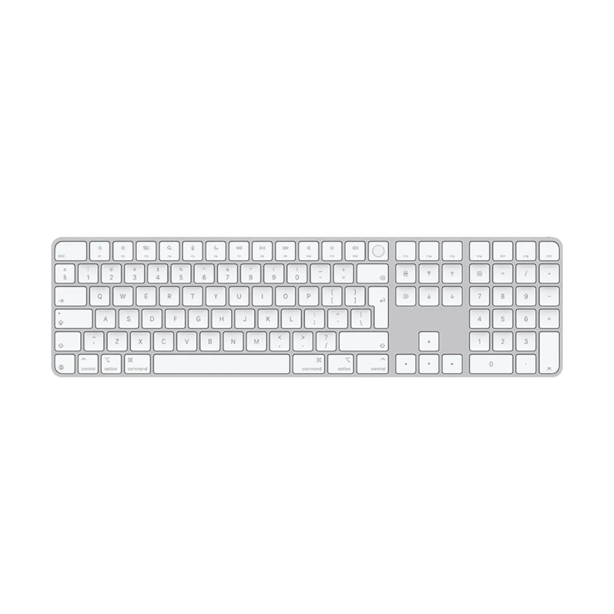 Magic Keyboard with Touch ID and Numeric Keypad for Mac models with Apple silicon - Russian - White Keys,Model A3119 — фото 4