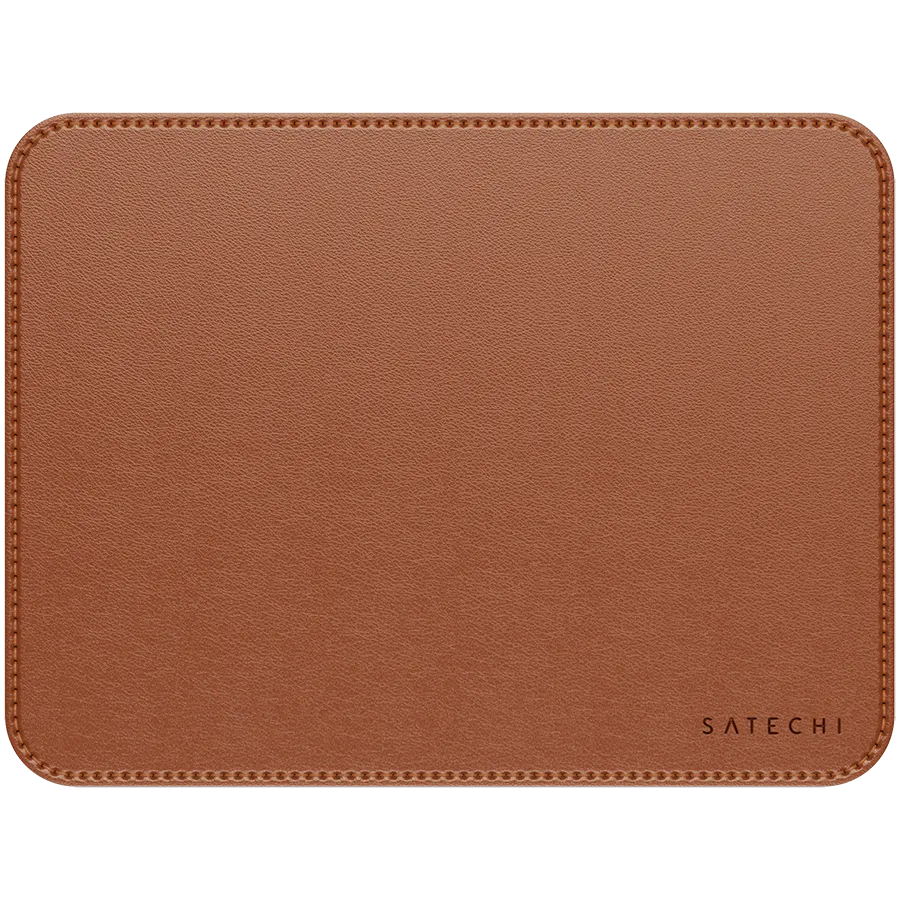 SATECHI Vegan-Leather Premium Mouse Pad (Brown)