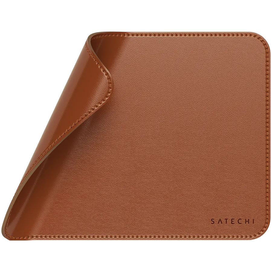 SATECHI Vegan-Leather Premium Mouse Pad (Brown) — фото 3