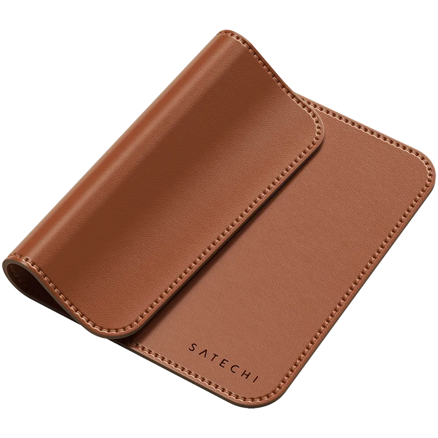 SATECHI Vegan-Leather Premium Mouse Pad (Brown) — фото 4