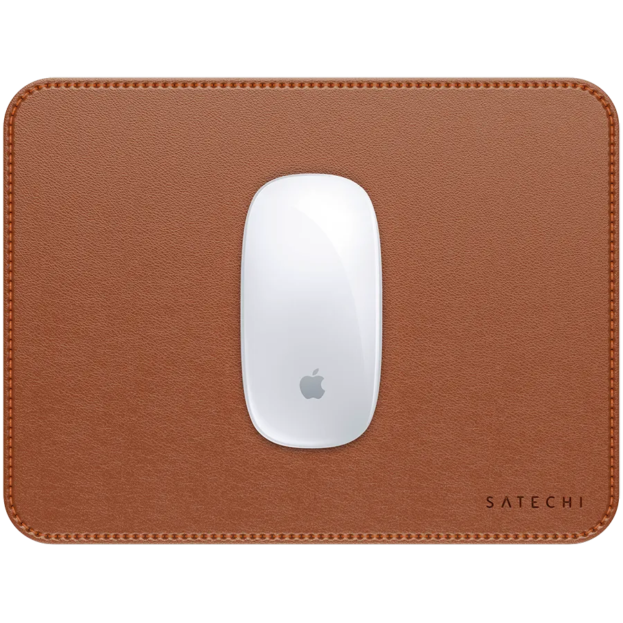 SATECHI Vegan-Leather Premium Mouse Pad (Brown) — фото 2
