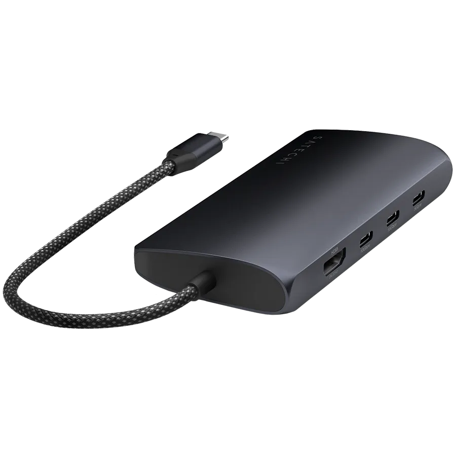 SATECHI USB-C MultiPort Adapter 8K with Ethernet V3 - Midnight — фото 2