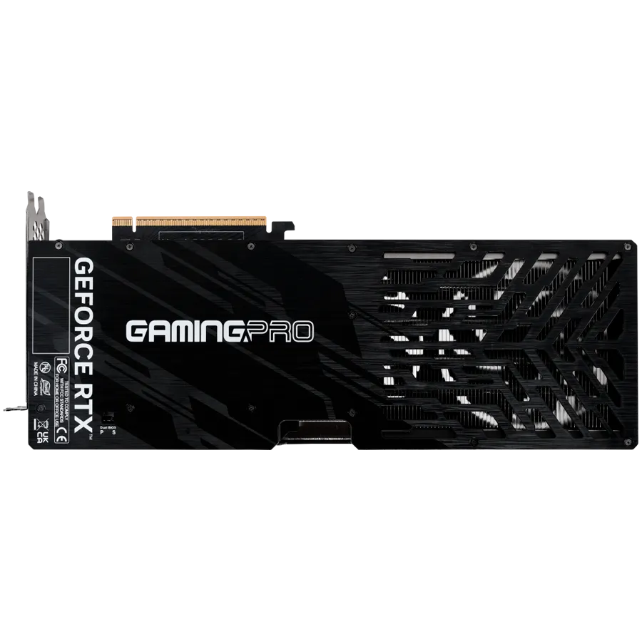 PALIT GeForce RTX 5070 Ti GamingPro-S OC 16GB GDDR7 256 bit, 1x HDMI 2.1b, 3x DP 2.1b, 3 Fan, 1x 16-pin pwr connector, 750W, 331.9 x 127.1 x 49.7 mm, NE7507TS19T2-GB2031U — фото 4
