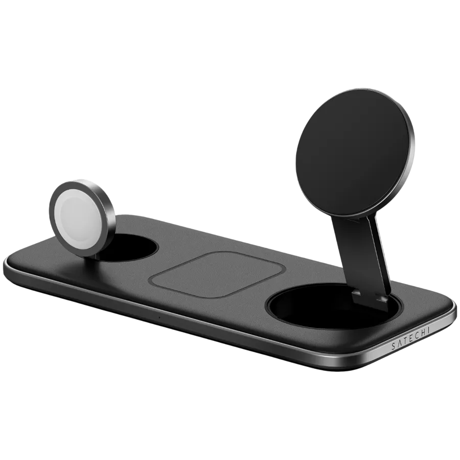 SATECHI Qi2 Trio Wireless Charging Pad - with Type A,C,G plugs — фото 3
