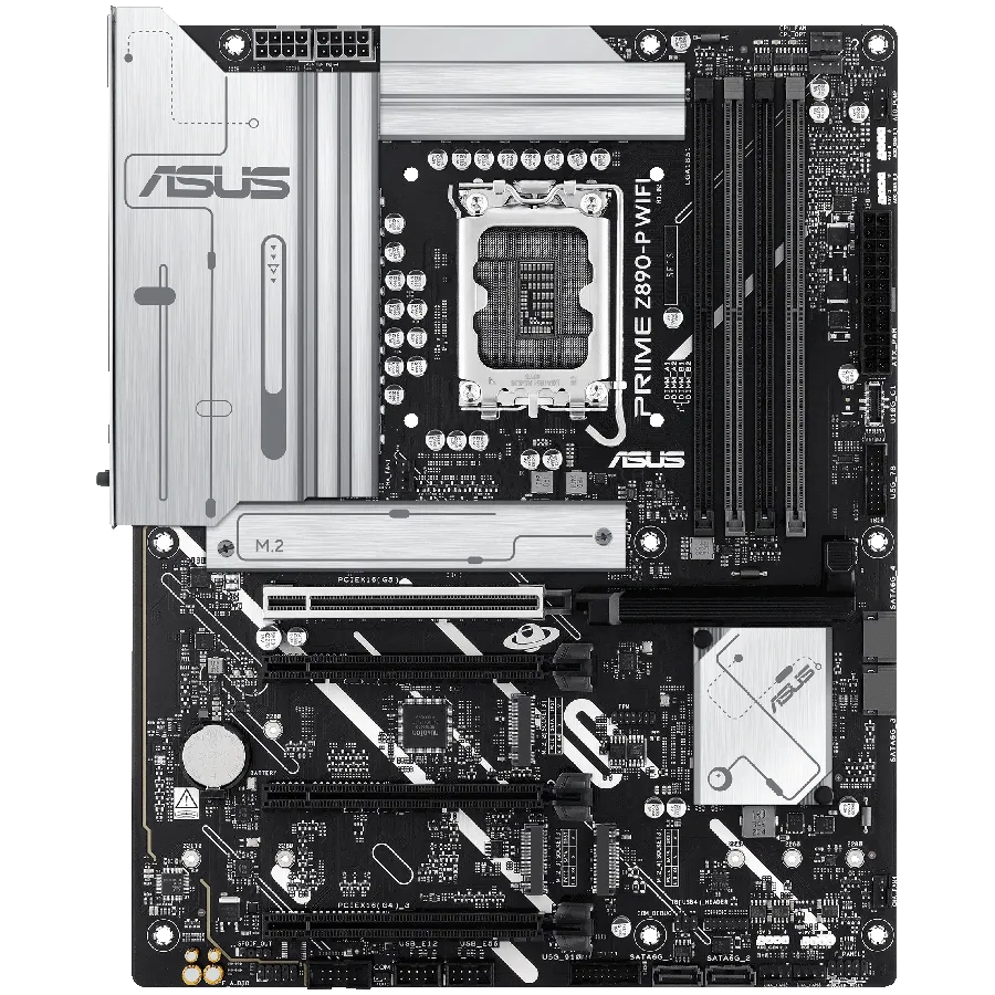 ASUS Main Board Desktop Intel Z890 Chipset 4 x DIMM slots, max. 256GB, DDR5 1 x DisplayPort1 x HDMITM port 1 x Wi-Fi module 4 x M.2 slots 4 x SATA ATX Form Factor