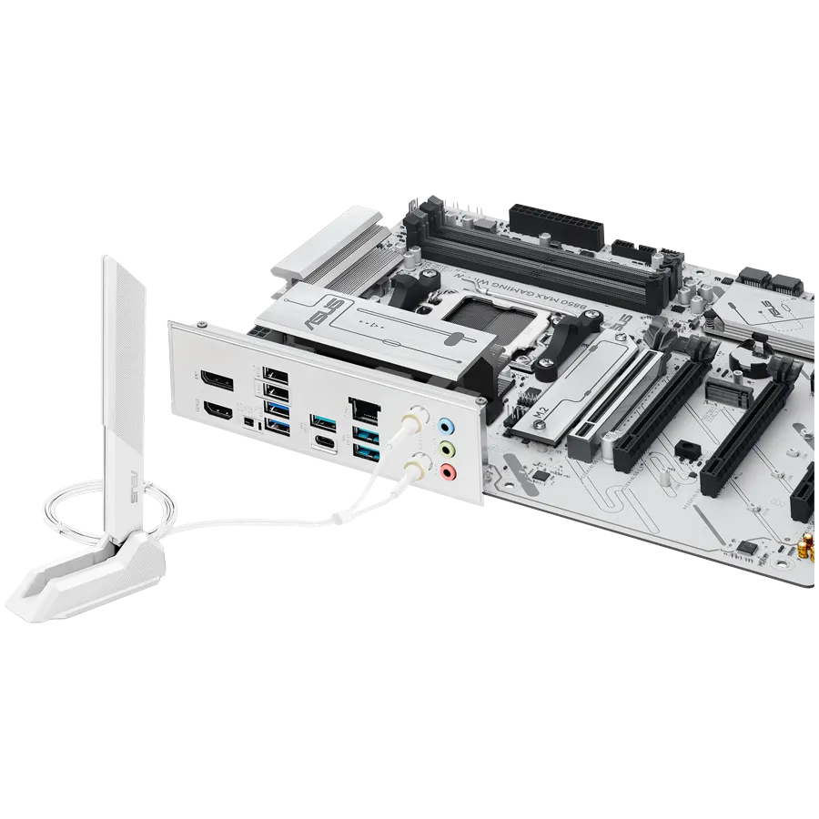 Материнская плата ASUS B850 MAX GAMING WIFI W AM5 4xDDR5 4xSATA3 RAID 3xM.2 HDMI DP USB-C ATX — фото 5