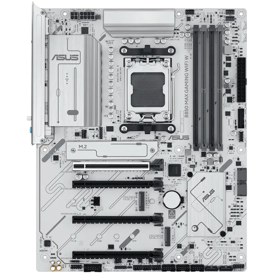 Материнская плата ASUS B850 MAX GAMING WIFI W AM5 4xDDR5 4xSATA3 RAID 3xM.2 HDMI DP USB-C ATX — фото 1