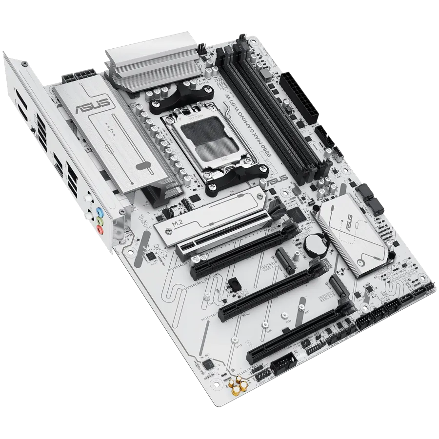 Материнская плата ASUS B850 MAX GAMING WIFI W AM5 4xDDR5 4xSATA3 RAID 3xM.2 HDMI DP USB-C ATX — фото 3