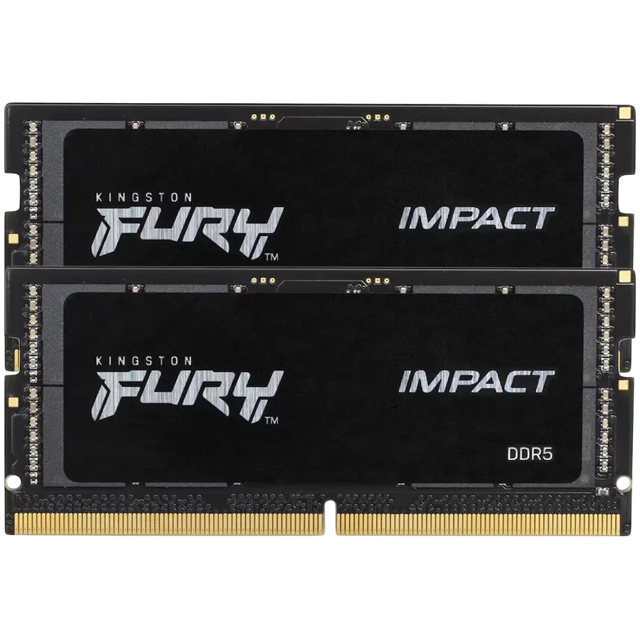 Kingston DRAM 32GB 6000MT/s DDR5 CL38 SODIMM (Kit of 2) FURY Impact XMP