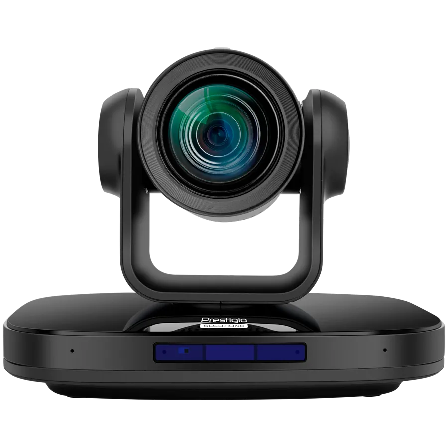 Prestigio Solutions Video Conferencing 4K PTZ Camera Alpha: 4K UHD, 8.4MP, PTZ, AI, No mic, PoE, Connection via HDMI 2.0, USB 3.0, RJ45 or 3G-SDI