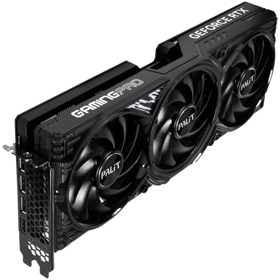 PALIT GeForce RTX 5070 Ti GamingPro-S 16GB GDDR7 256 bit, 1x HDMI 2.1b, 3x DP 2.1b, 3 Fan, 1x 16-pin pwr connector, 750W, 331.9 x 127.1 x 49.7 mm, NE7507T019T2-GB2031U — фото 7