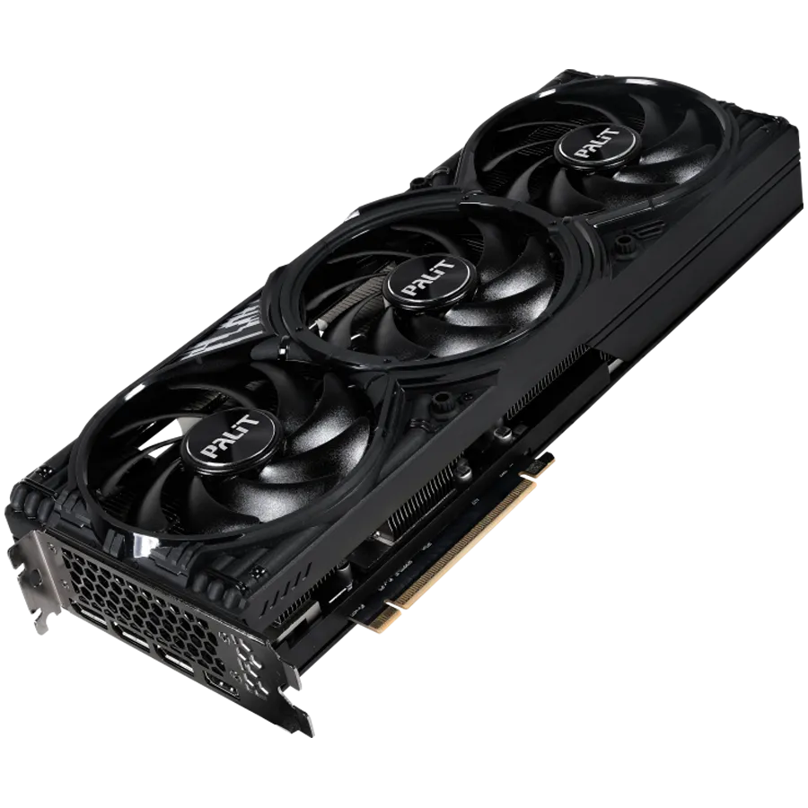 PALIT GeForce RTX 5070 Ti GamingPro-S 16GB GDDR7 256 bit, 1x HDMI 2.1b, 3x DP 2.1b, 3 Fan, 1x 16-pin pwr connector, 750W, 331.9 x 127.1 x 49.7 mm, NE7507T019T2-GB2031U — фото 6