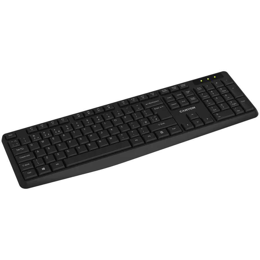 CANYON keyboard KB-W01 RU Wireless Black — фото 4