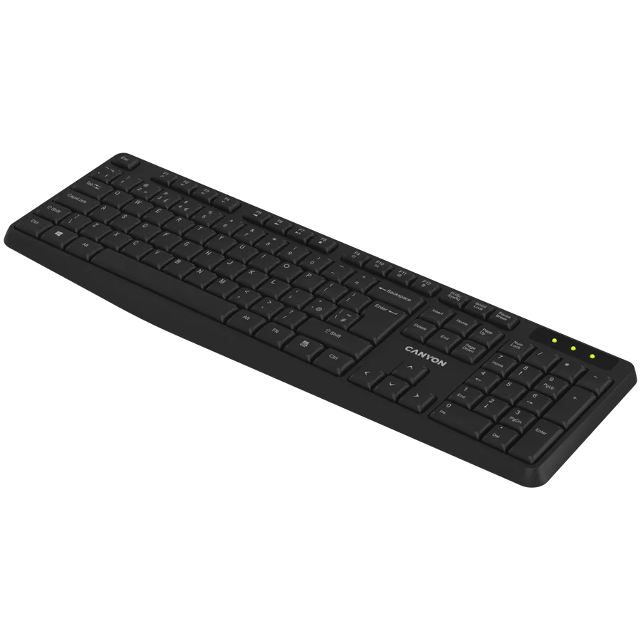 CANYON keyboard KB-W01 RU Wireless Black — фото 3