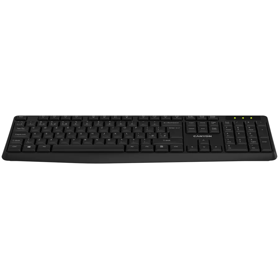 CANYON keyboard KB-W01 RU Wireless Black — фото 2