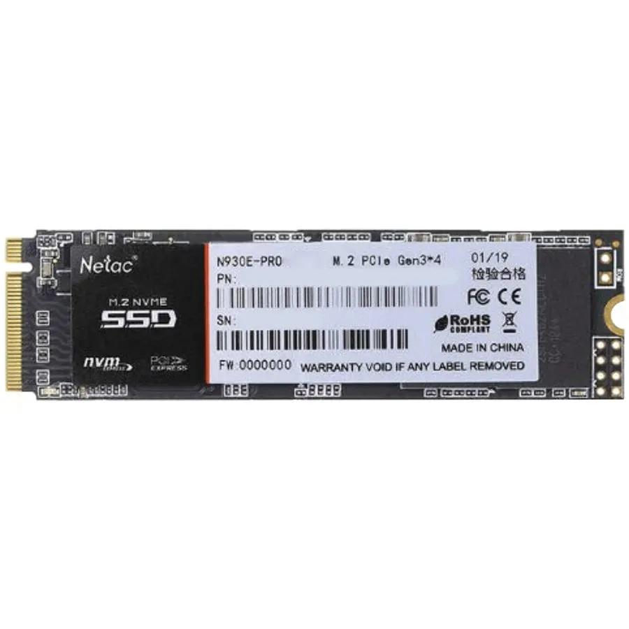 Netac N930E Pro PCIe 3 x4 M.2 2280 NVMe 3D NAND SSD 1TB, R/W up to 2130/1720MB/s