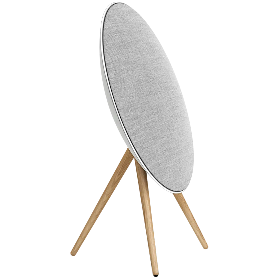 Beosound A9 5th Gen Speaker Natural Alu (Back Grey Mist/Cover Kvadrat Light Grey/Legs Oak) — фото 2