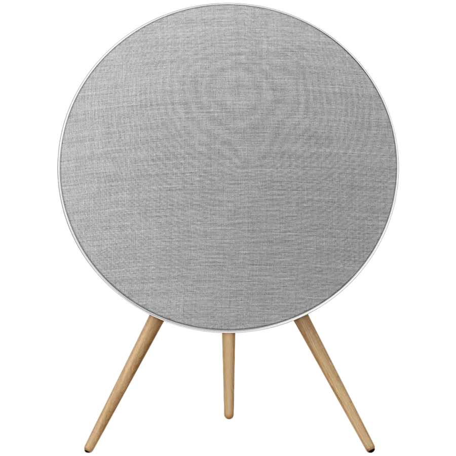 Beosound A9 5th Gen Speaker Natural Alu (Back Grey Mist/Cover Kvadrat Light Grey/Legs Oak) — фото 3