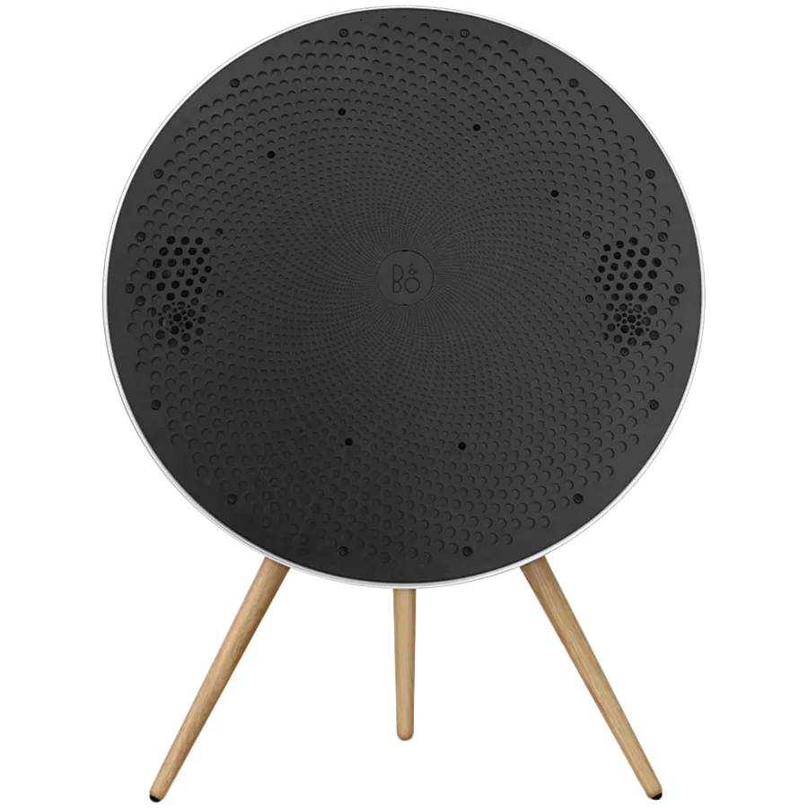 Beosound A9 5th Gen Speaker Natural Alu (Back Grey Mist/Cover Kvadrat Light Grey/Legs Oak) — фото 5