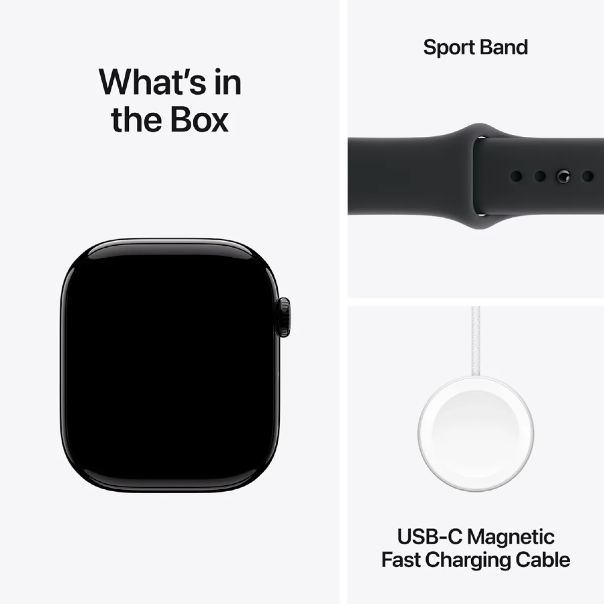 Apple Watch Series 11 GPS 46mm Jet Black Aluminium Case with Black Sport Band - M/L,Model A3333 — фото 12