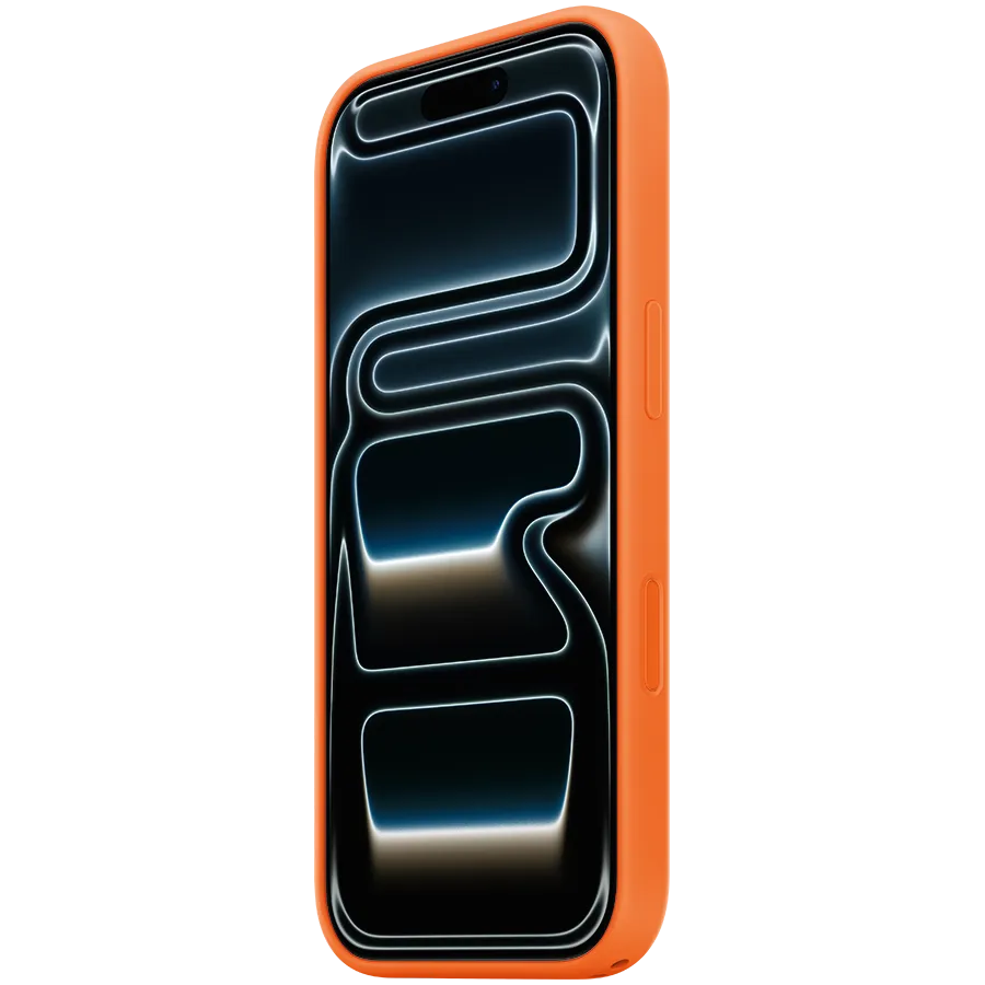 iPhone 17 Pro Silicone Case with MagSafe - Orange,Model A3559 — фото 2