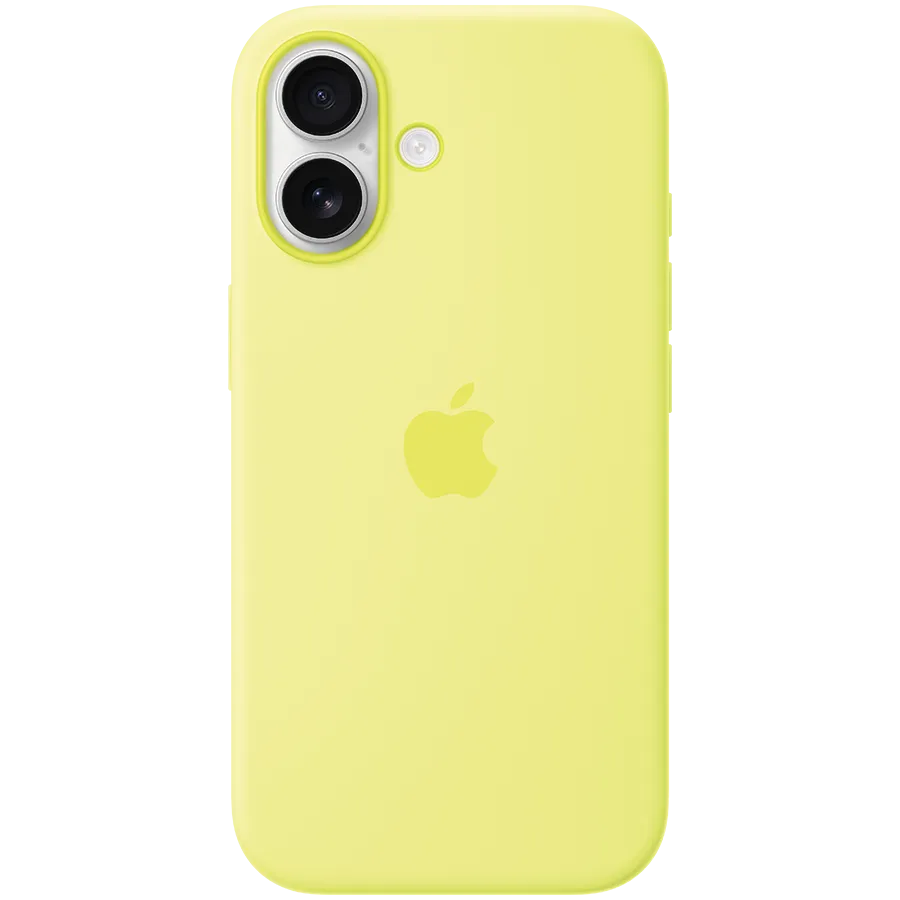 iPhone 17 Silicone Case with MagSafe - Neon Yellow,Model A3558