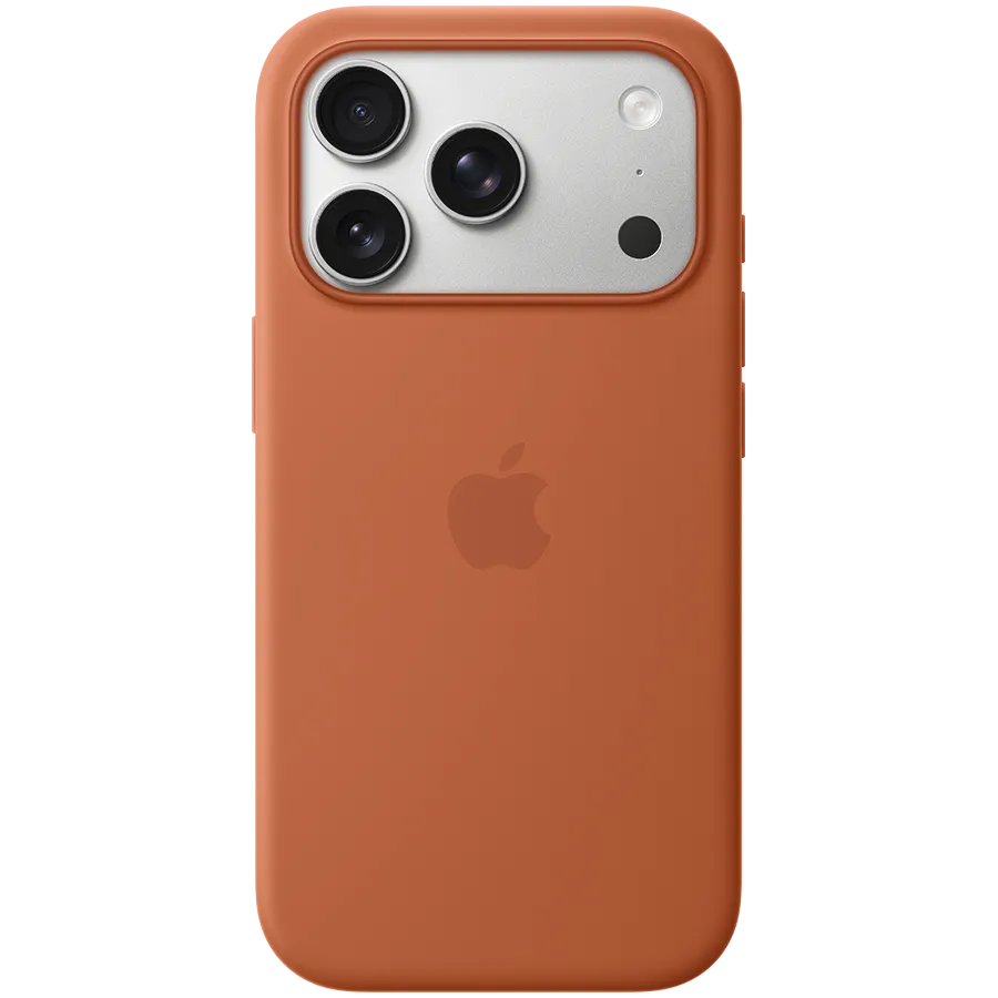 iPhone 17 Pro Silicone Case with MagSafe - Terra Cotta,Model A3559