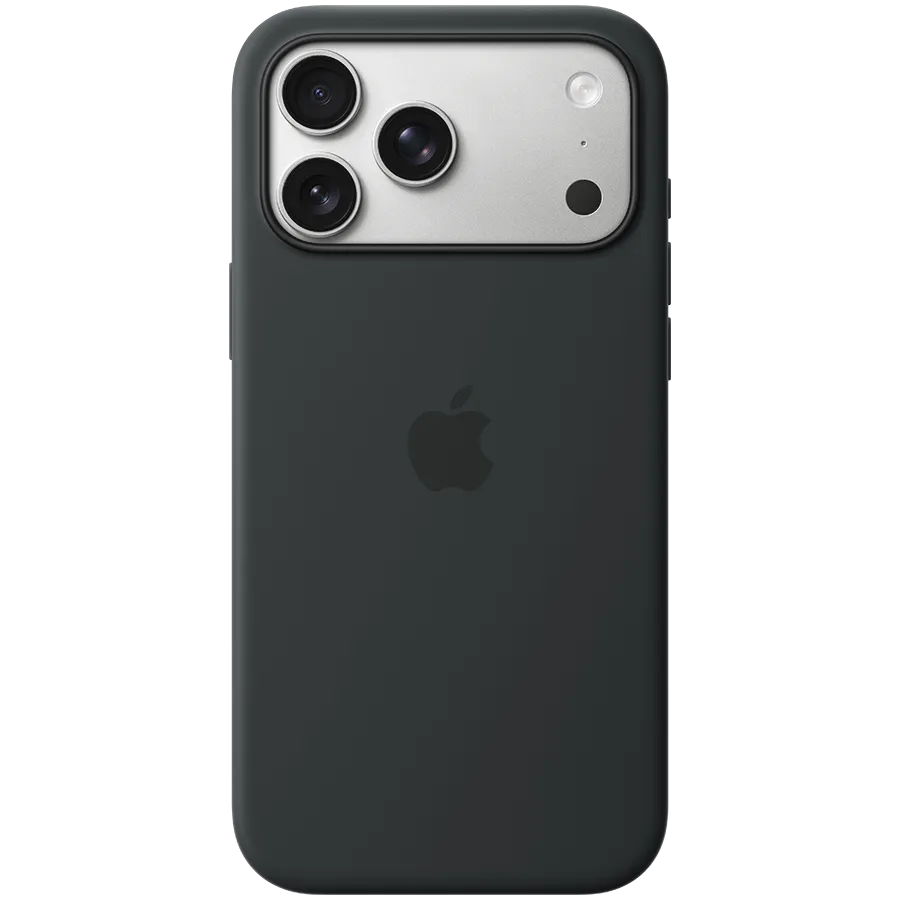 iPhone 17 Pro Max Silicone Case with MagSafe - Black,Model A3560