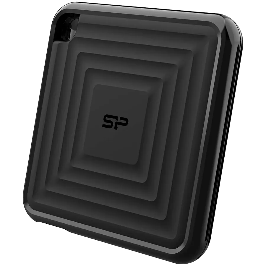 Silicon Power PC60 1TB Portable SSD SATAIII USB 3.2 Gen2 (Type-C) Portable SSD, R/W: up to 540MB/s; 500MB/s, Black