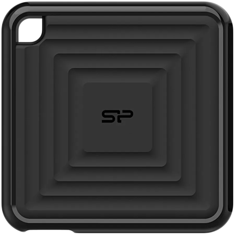 Silicon Power PC60 256GB Portable SSD SATAIII USB 3.2 Gen2 (Type-C) Portable SSD, R/W: up to 540MB/s; 500MB/s, Black