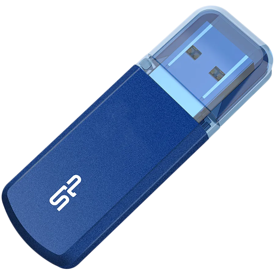 Silicon Power Helios - 202 128GB Pendrive USB 3.2 Gen1 Aluminum casing, Blue
