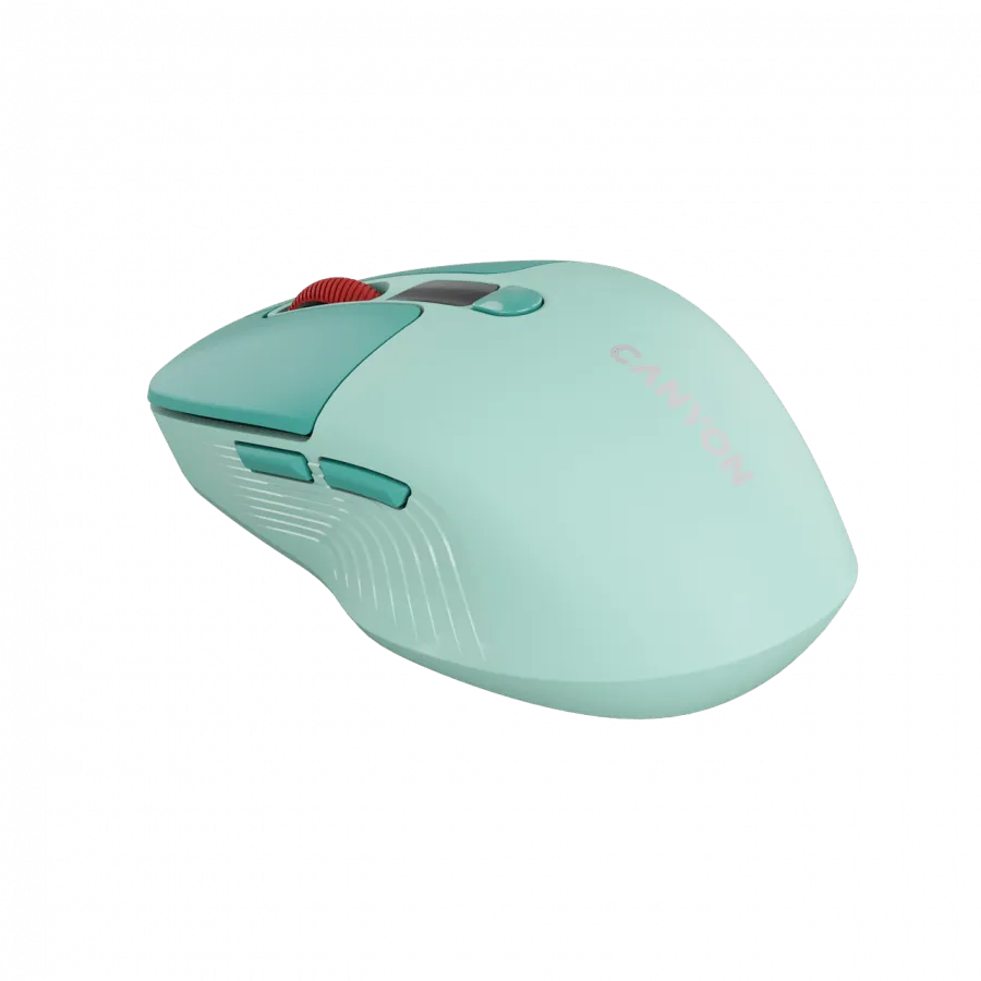 CANYON mouse MW-26 LCD Silent Dual Mode Wireless Green — фото 4