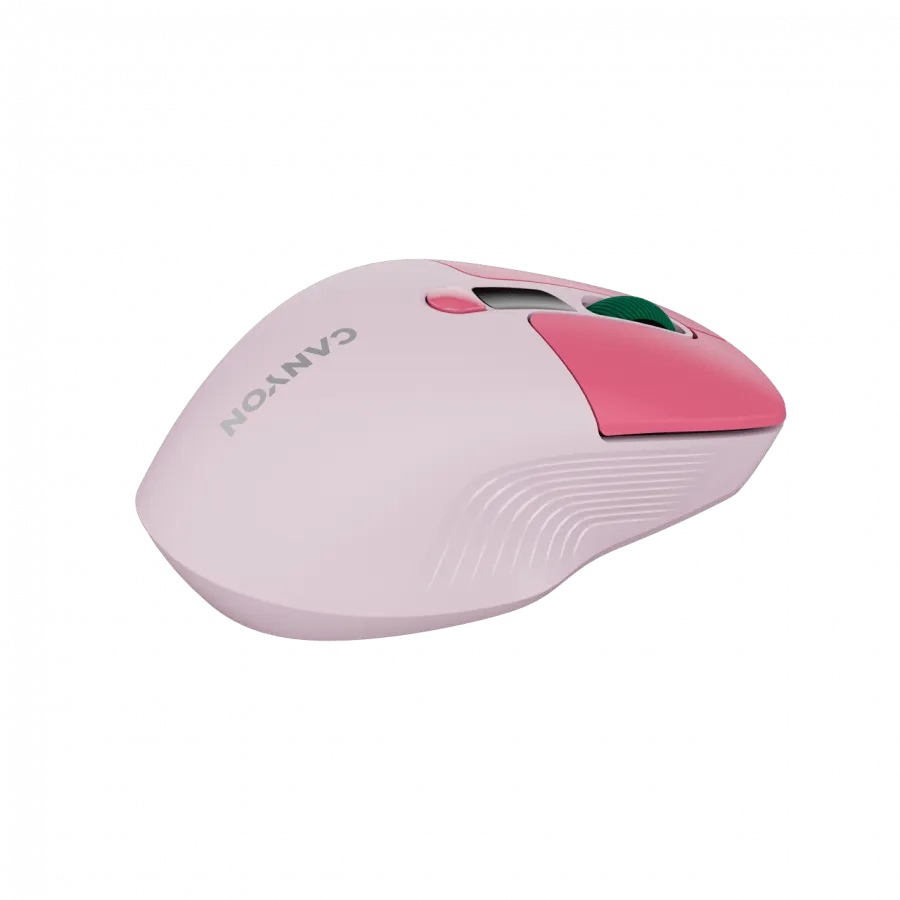 CANYON mouse MW-26 LCD Silent Dual Mode Wireless Pink — фото 6