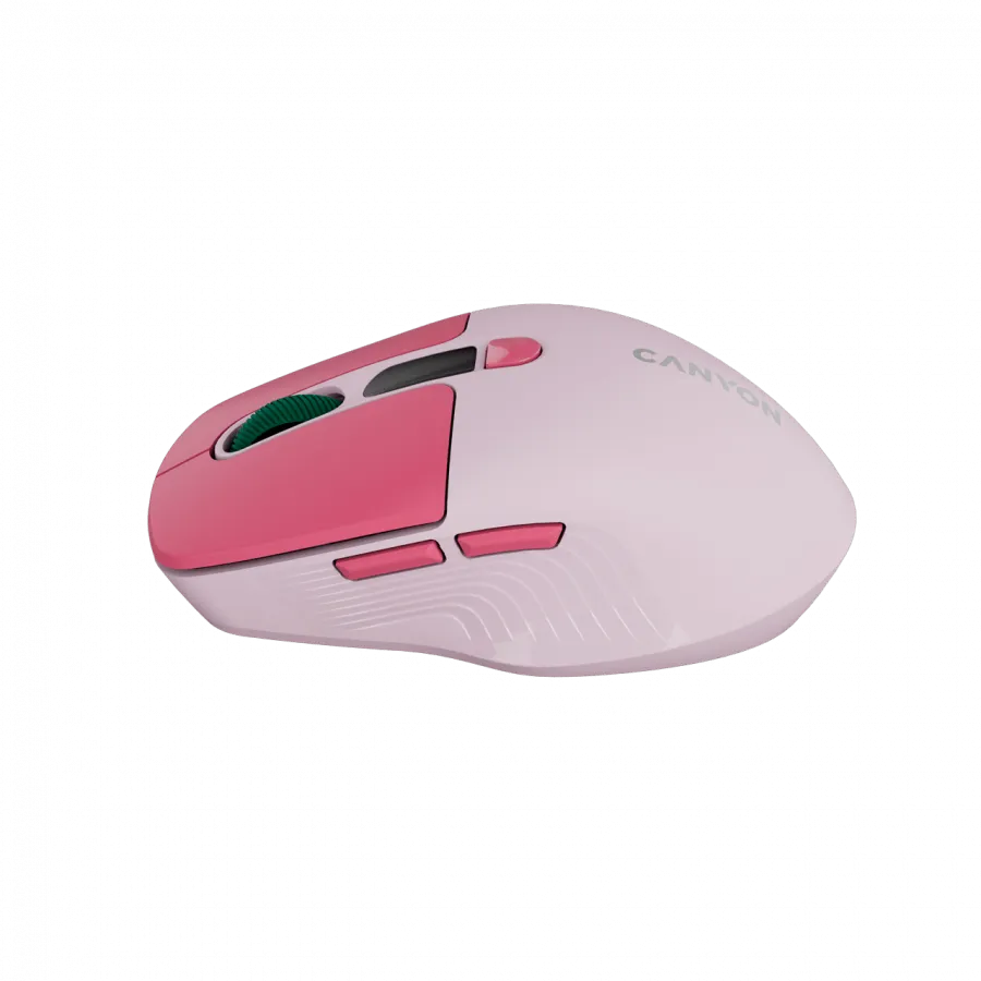 CANYON mouse MW-26 LCD Silent Dual Mode Wireless Pink — фото 3