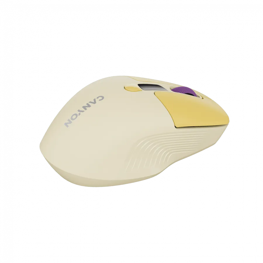 CANYON mouse MW-26 LCD Silent Dual Mode Wireless Yellow — фото 6