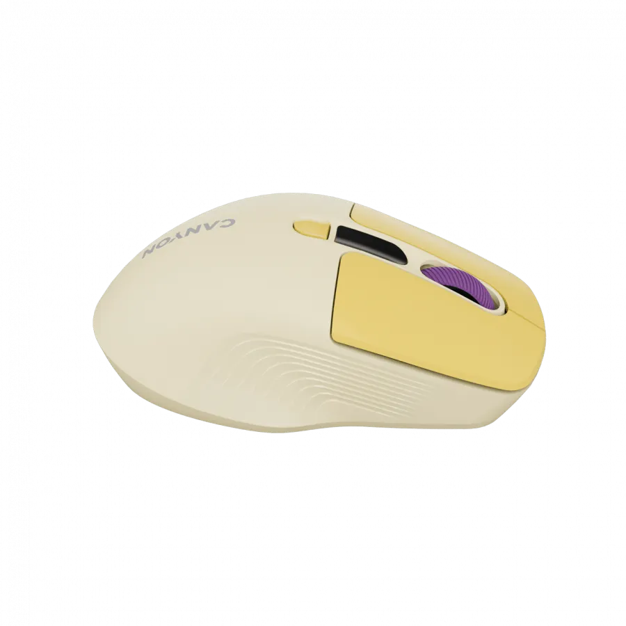CANYON mouse MW-26 LCD Silent Dual Mode Wireless Yellow — фото 5
