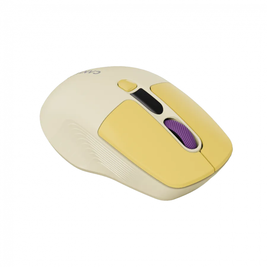 CANYON mouse MW-26 LCD Silent Dual Mode Wireless Yellow — фото 9