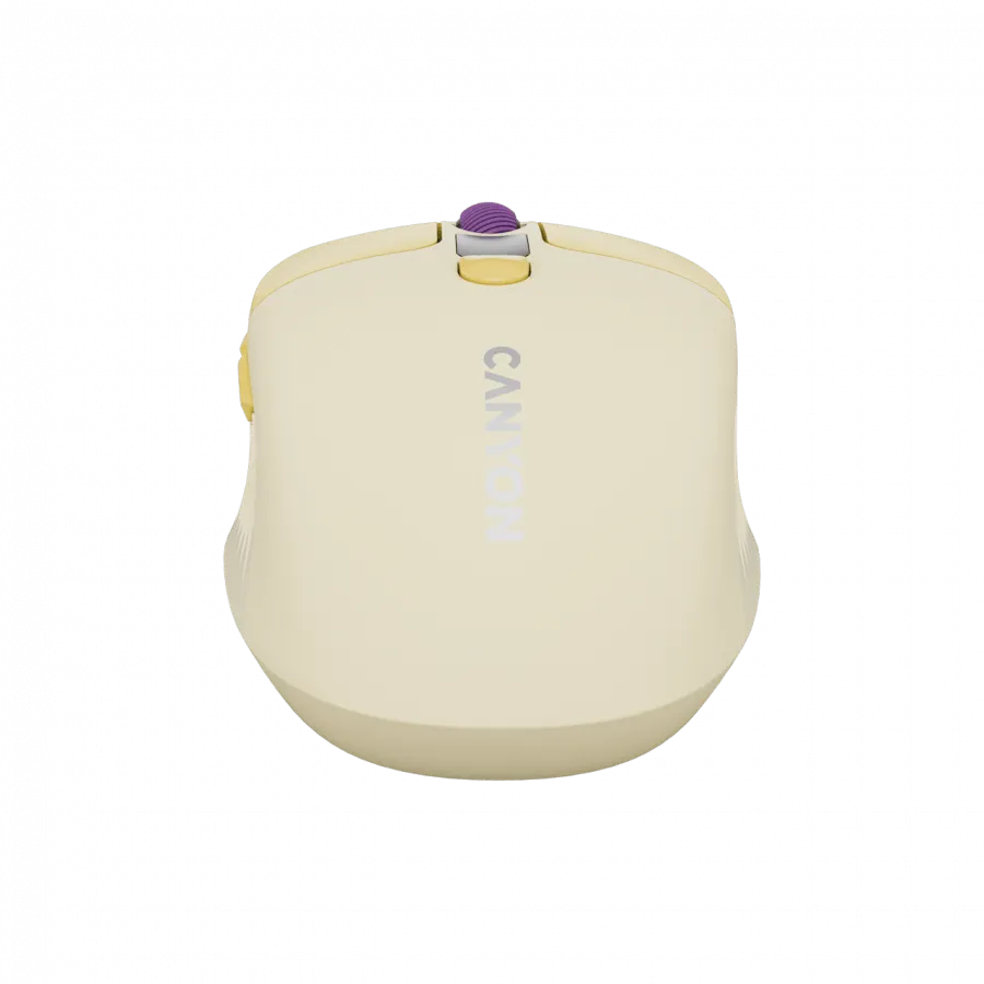 CANYON mouse MW-26 LCD Silent Dual Mode Wireless Yellow — фото 7