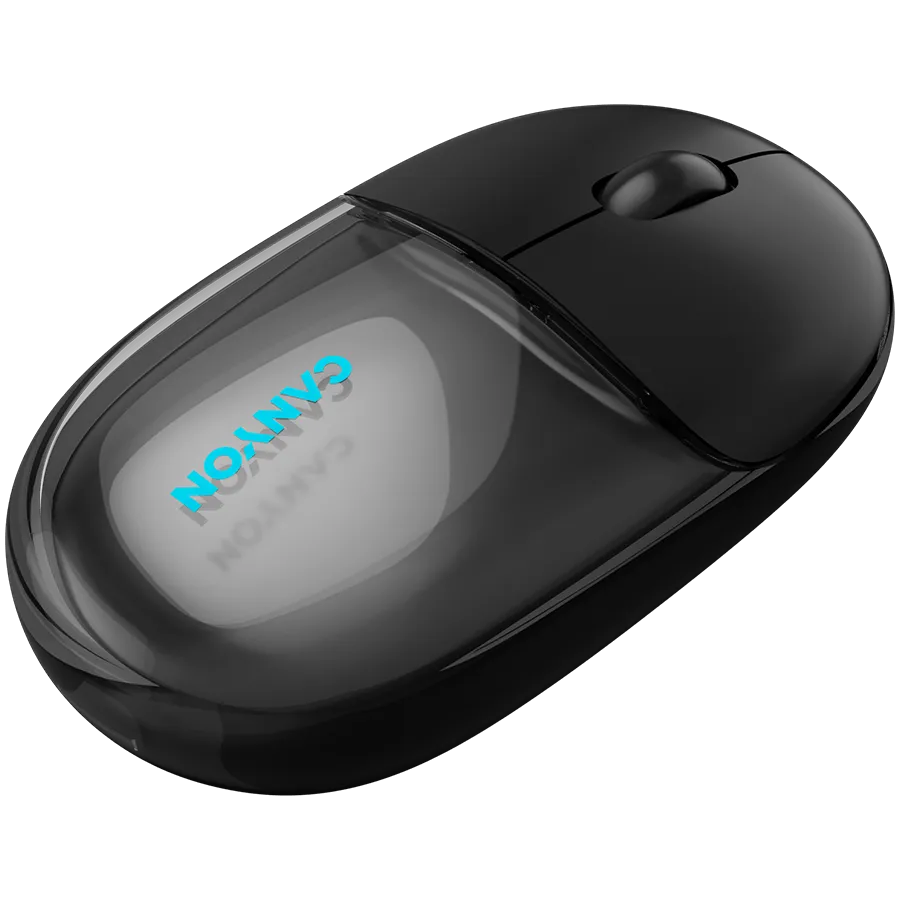 CANYON mouse OnClick 24 BT/ Wireless Transparent/Black — фото 7