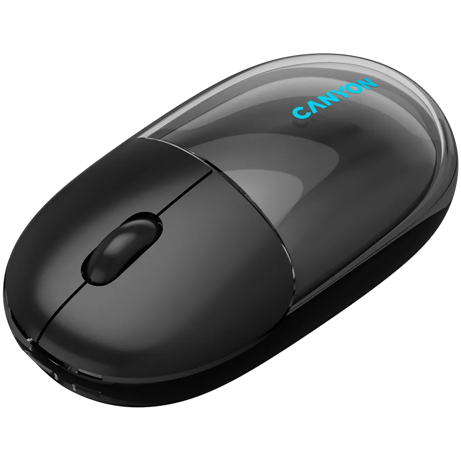 CANYON mouse OnClick 24 BT/ Wireless Transparent/Black — фото 5