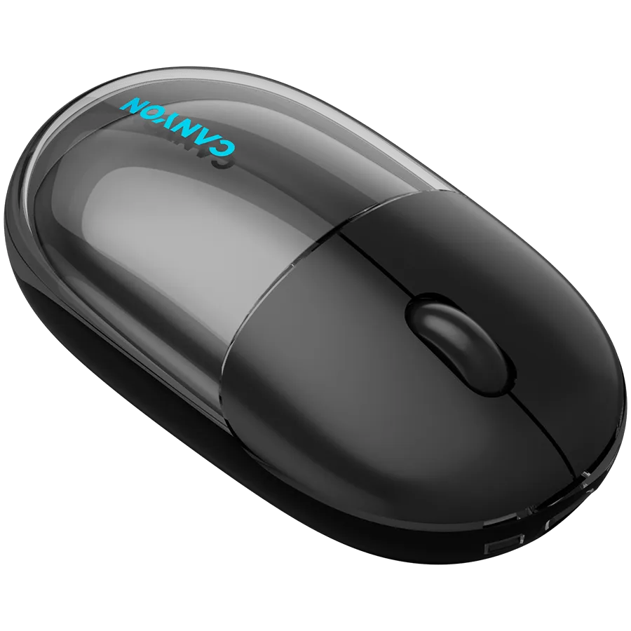CANYON mouse OnClick 24 BT/ Wireless Transparent/Black — фото 8