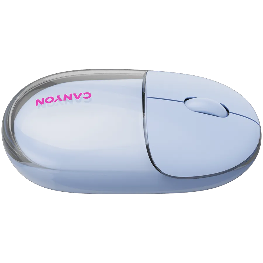CANYON mouse OnClick 24 BT/ Wireless Transparent/Blue — фото 7