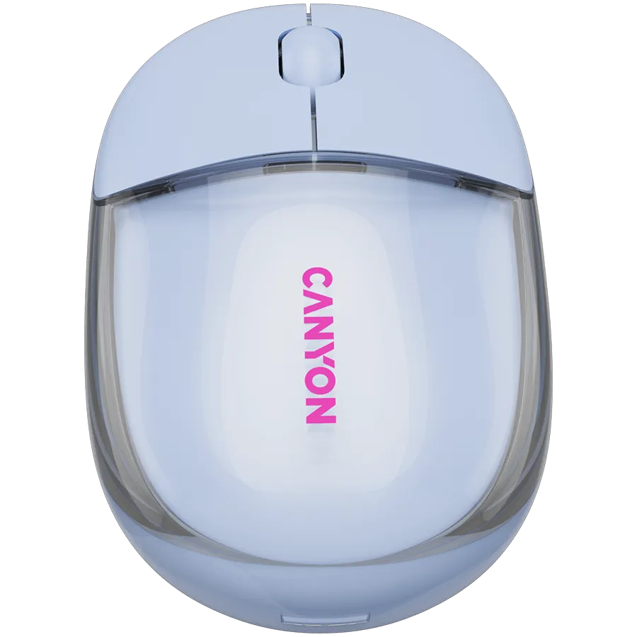 CANYON mouse OnClick 24 BT/ Wireless Transparent/Blue — фото 2